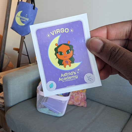 Virgo Tarot Card Sticker
