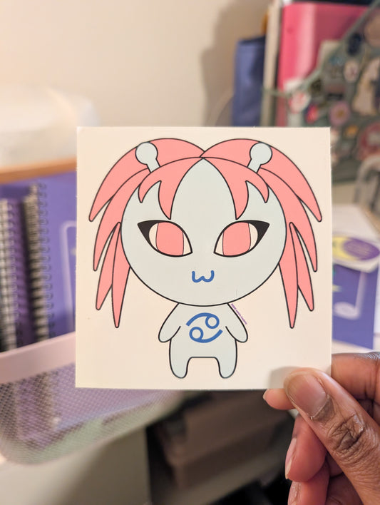 Cancer Character Sticker