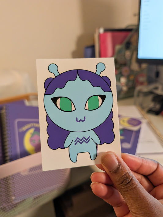 Aquarius Character Sticker