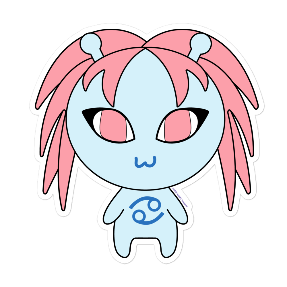 Cancer Character Sticker