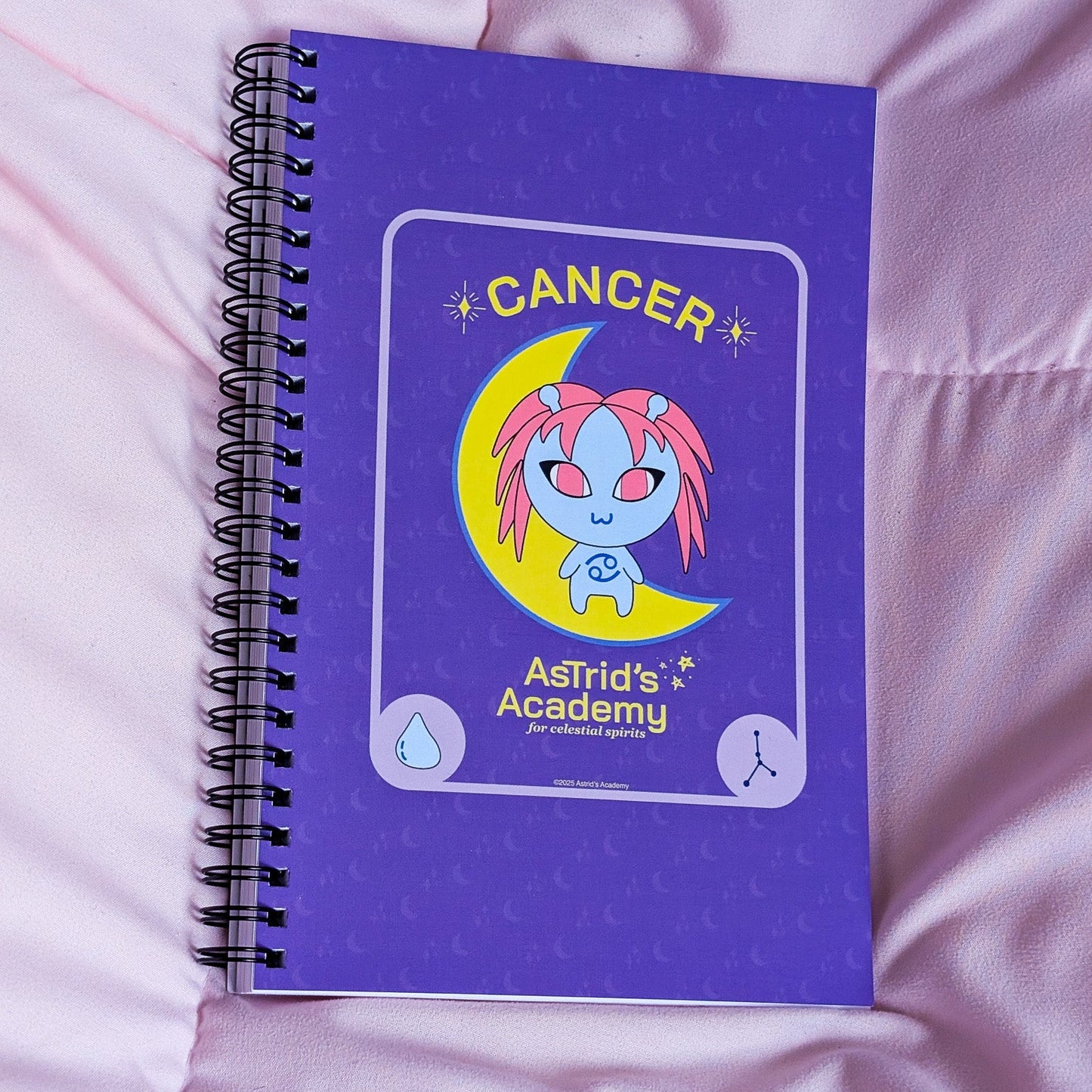 Cancer Tarot Card Spiral Notebook