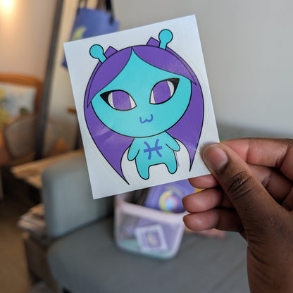 Pisces Character Sticker