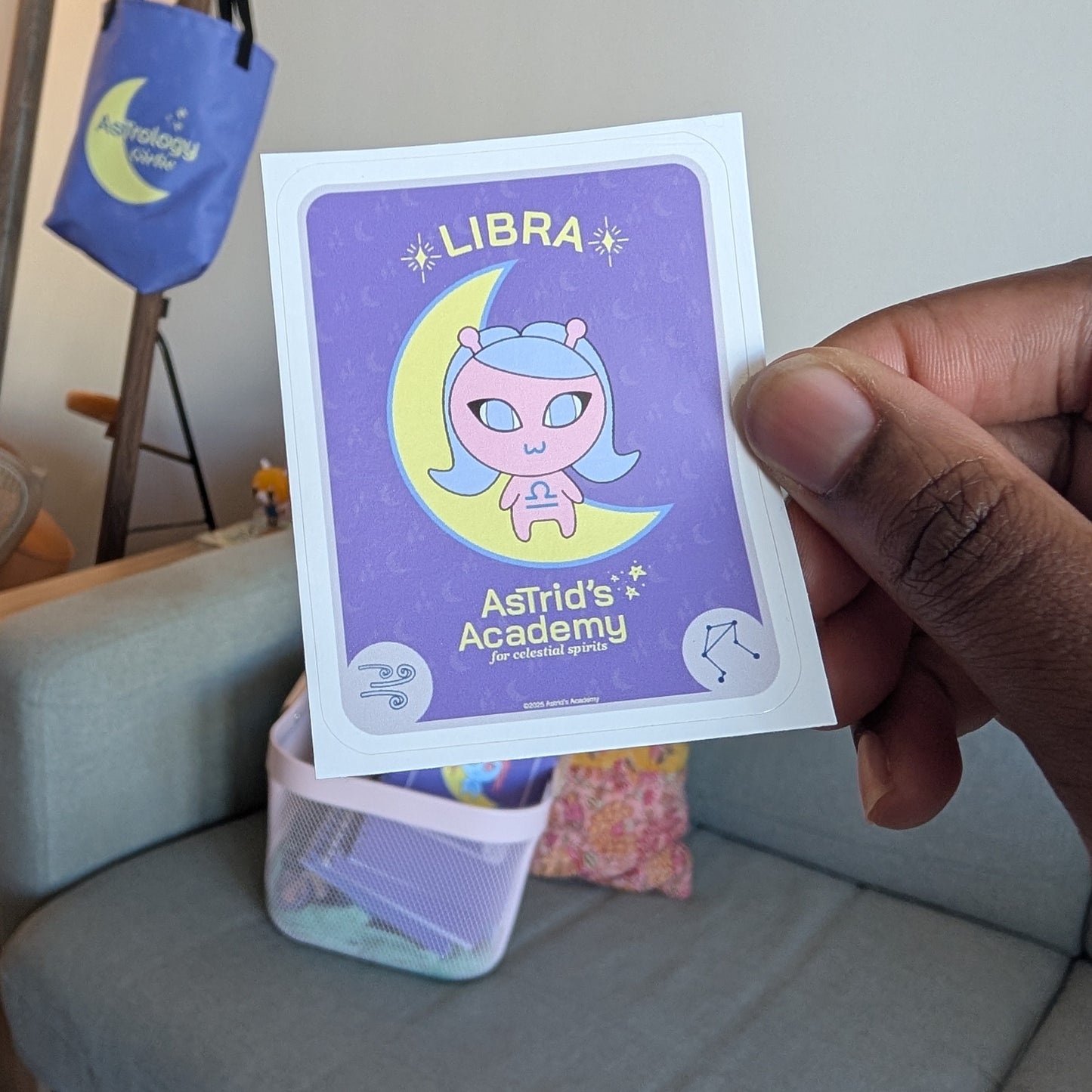 Libra Tarot Card Sticker