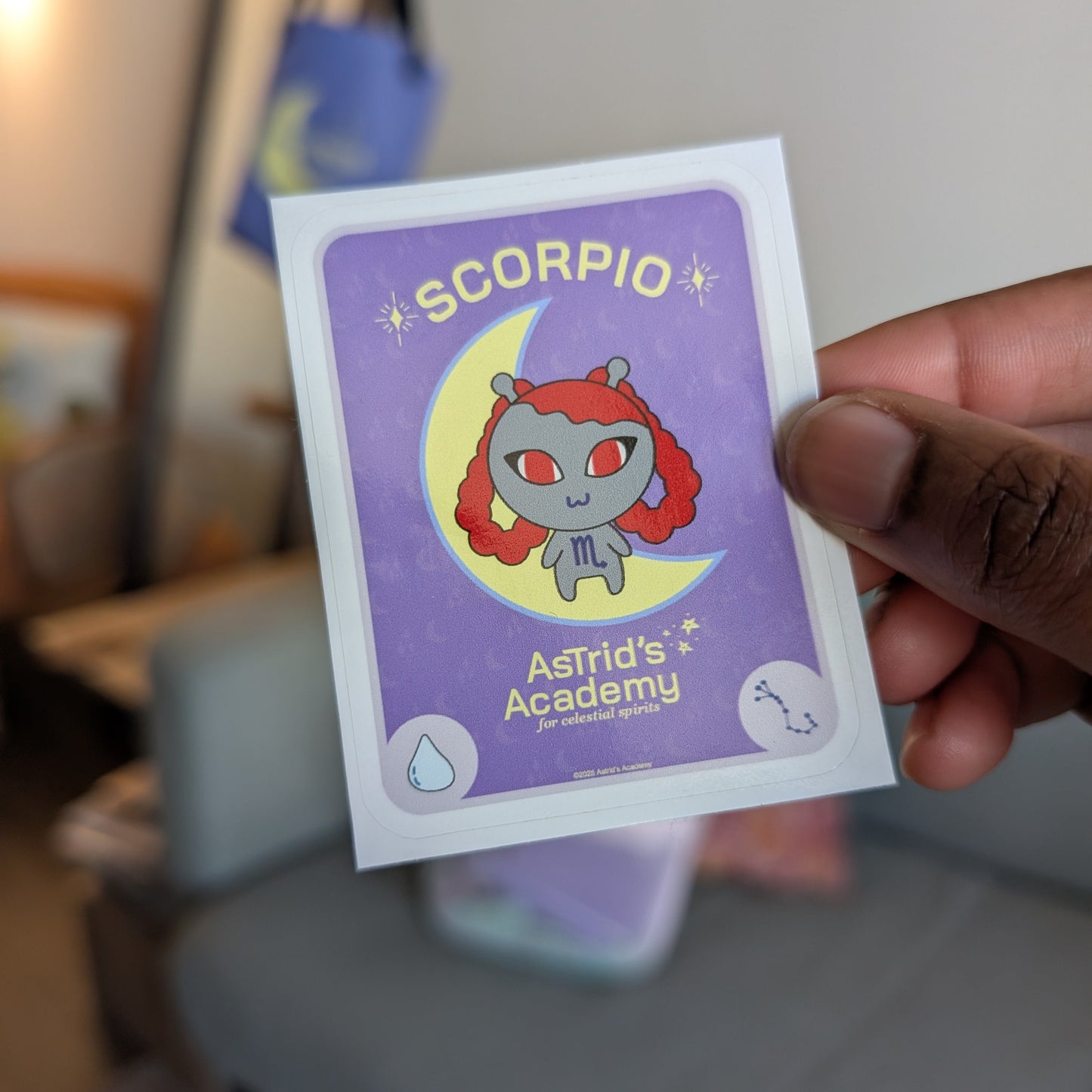 Scorpio Tarot Card Sticker