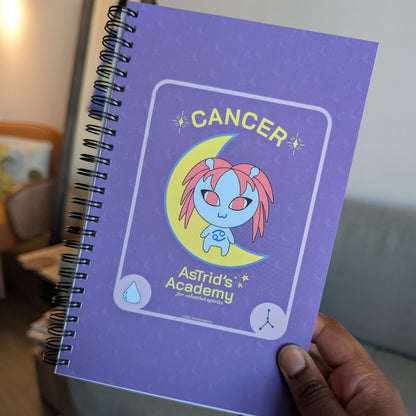 Cancer Tarot Card Spiral Notebook