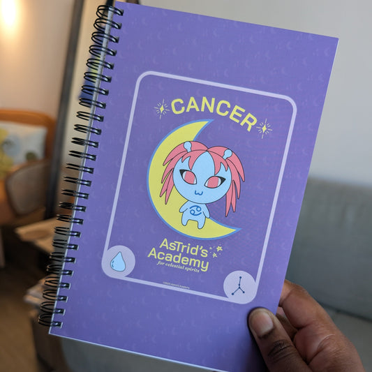 Cancer Tarot Card Spiral Notebook