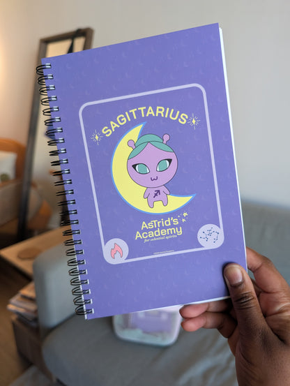 Sagittarius Tarot Card Spiral Notebook