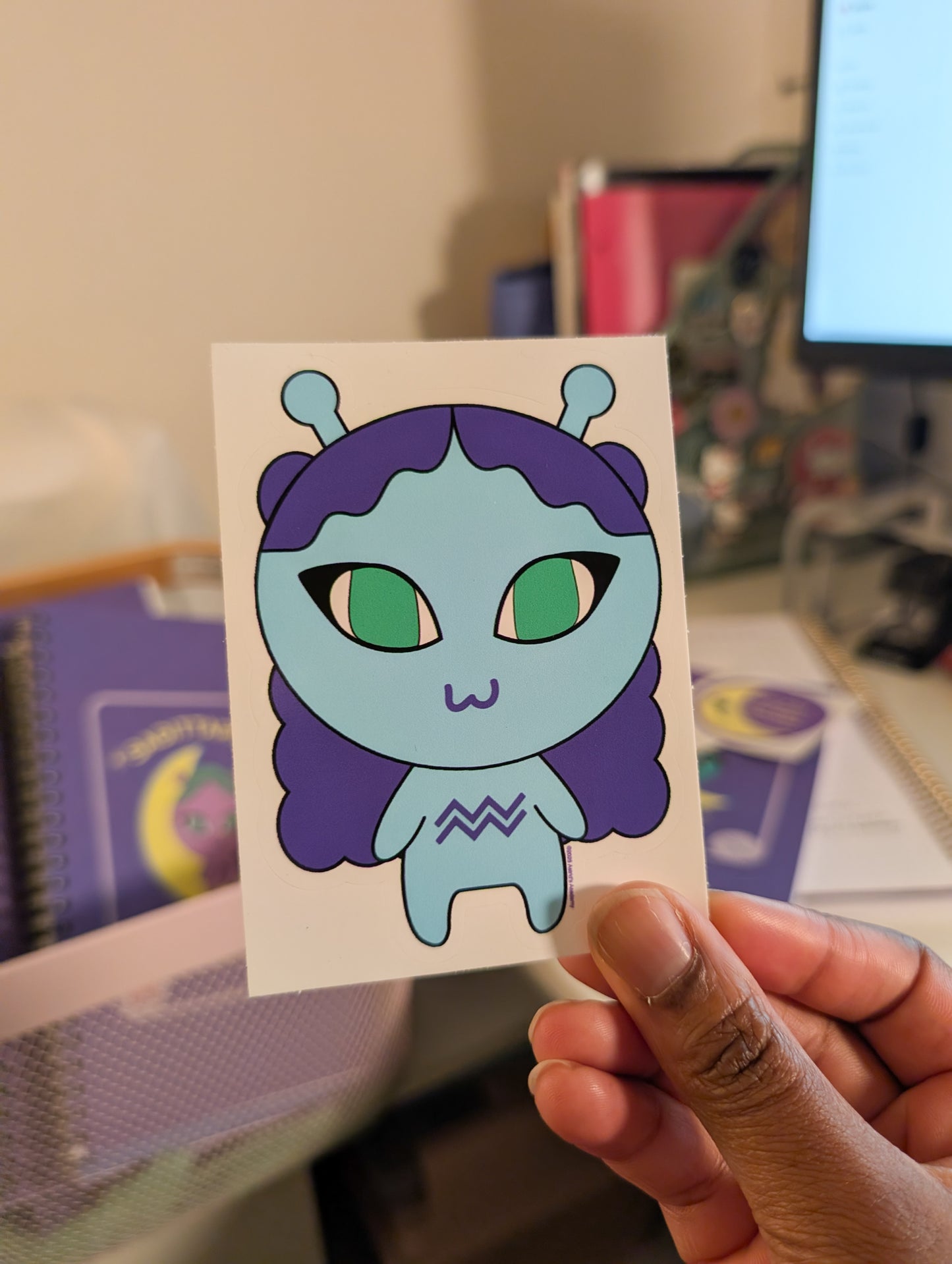 Aquarius Character Sticker