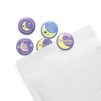 Libra Pinback Buttons
