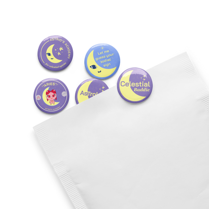 Aries Pinback Buttons