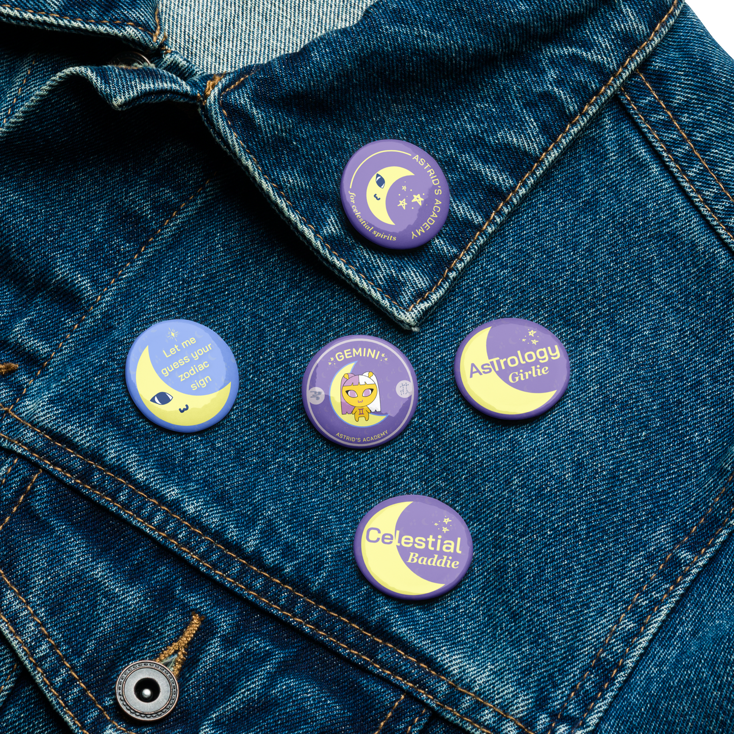 Gemini Pinback Buttons