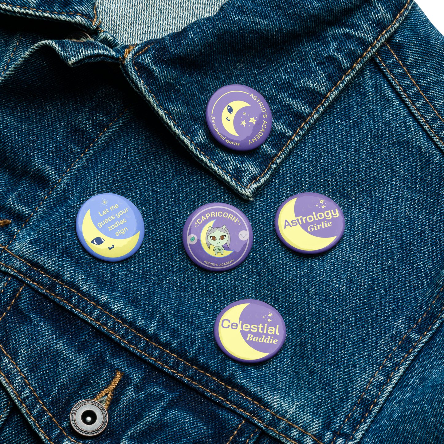 Capricorn Pinback Buttons